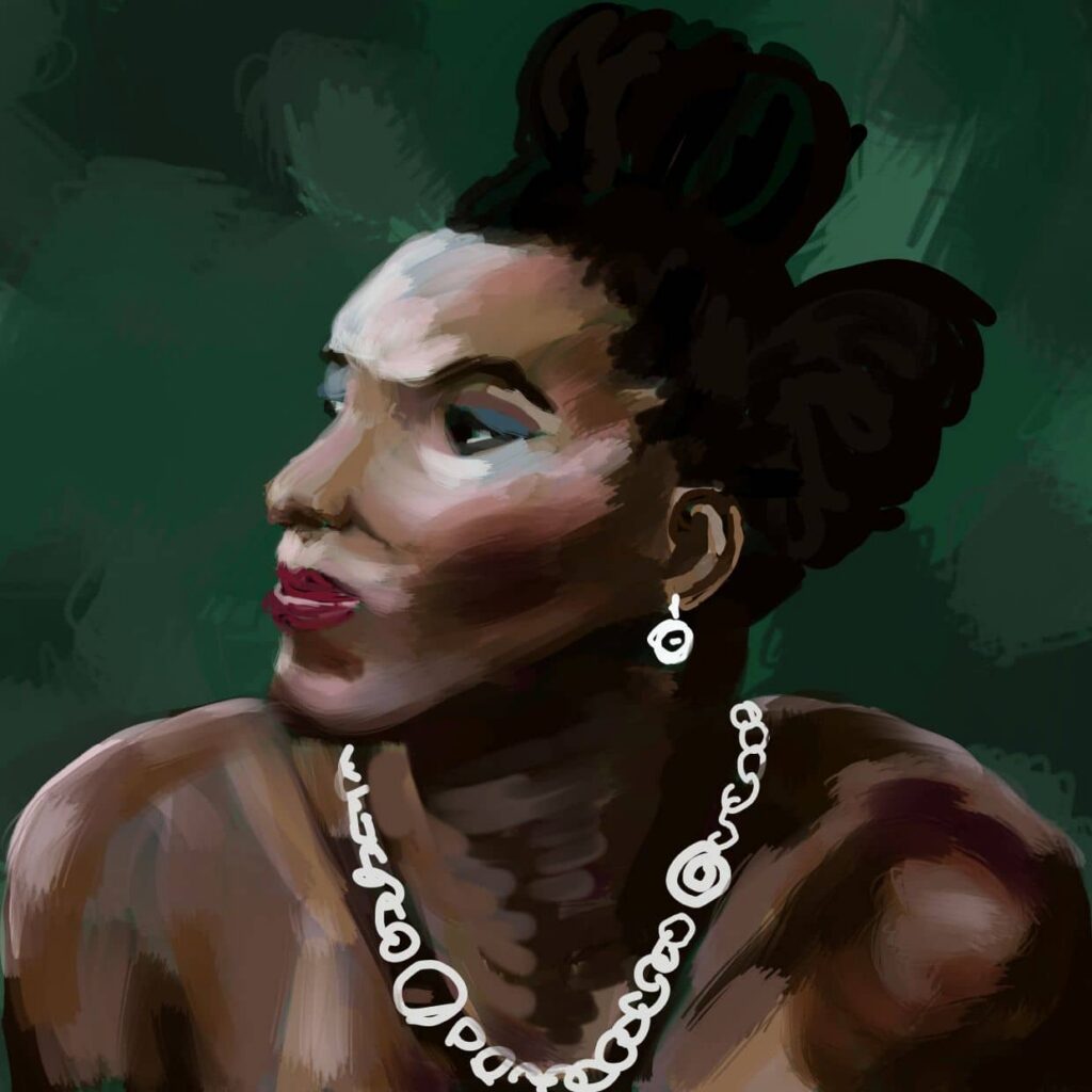 portrait by Aplik99 for Kreart in digital painting of 'chive-natirel' profile