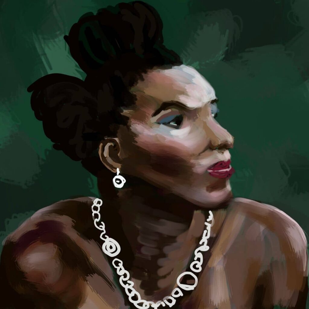 portrait by Aplik99 for Kreart in digital painting of 'chive-natirel' profile